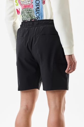 Image of SNITCH Men Casual Shorts | Ribbed Design with Regular Fit & Zip Closure | Durable Polyester Blend for Everyday Wear & Athletic Activities