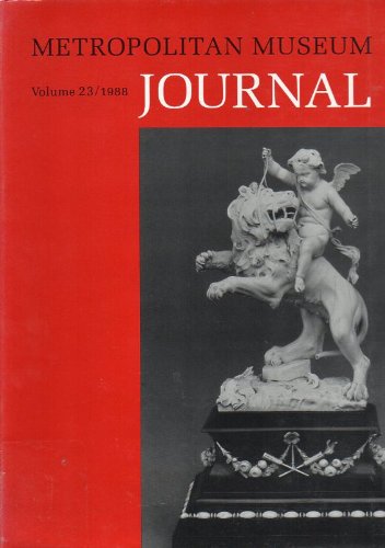 Metropolitan Museum Journal, 1988 (METROPOLITAN... 0226521206 Book Cover