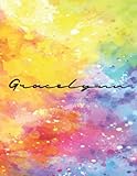 Gracelynn: Personal Name Dot Gird Notebook For Graphing Pad, Design Book, Work Book, Planner, Dotted Notebook, Bullet Journal, Sketch Book, Math Book - V.355