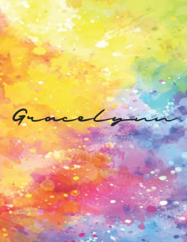 Gracelynn: Personal Name Dot Gird Notebook For Graphing Pad, Design Book, Work Book, Planner, Dotted Notebook, Bullet Journal, Sketch Book, Math Book - V.355