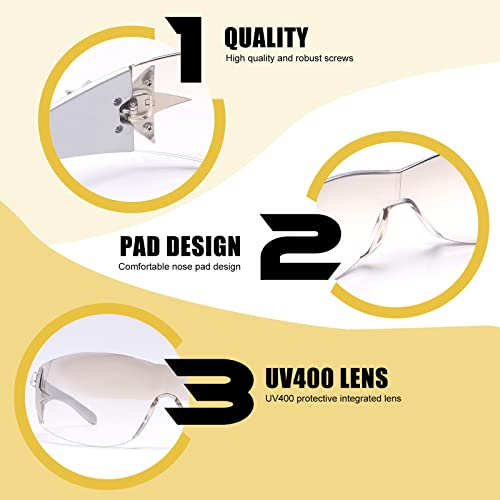 BOTEN Star Y2K Sunglasses for Women,Rimless Shield Y2K Wrap Around Sunglasses 2000S Trendy Aesthetic Y2K Glasses Shades4