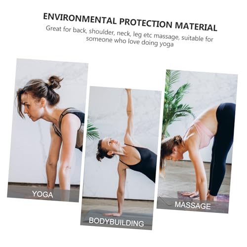 Rodillo de espuma de alta densidad para yoga y masajes, color negro, accesorio ligero para fitness, equilibrio, flexibilidad, fortalecimiento y ejercicios de rehabilitación miniatura 3
