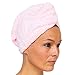 Produktbild cosey - 2X Mikrofaser Turban-Handtuch - Flauschiges Fleece Kopf-Handtuch 400 g/m², in rosa