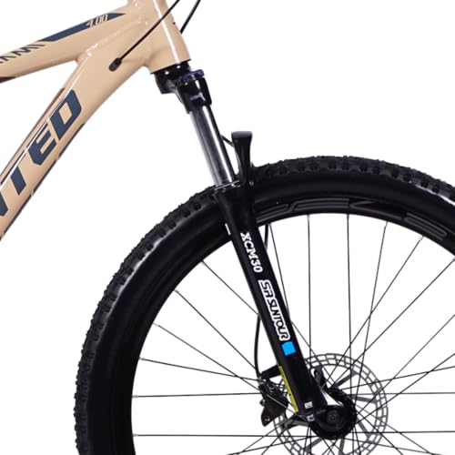 Image of United Miami 4.0 27.5T | Shimano Alivio 27 Speed Drivetrain | SR Suntour XCM Suspension| Shimano MT200 Hydraulic Brakes | Shimano Crank | Kenda Tyres (Creme Brown)