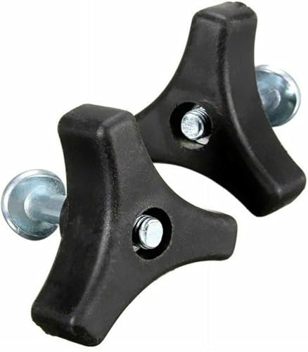 2 Sets Lawn Mower Handle Screws Triangle Handle Knob Nut Screws for Various Types of Lawn Machines Lawn Mower Handle Parts Lawn Mower Replacement Parts, Handle Parts