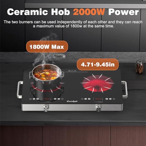Cooksir US-CSC-PF6021SGB-UL 2 Burner Electric Cooktop thumb #6