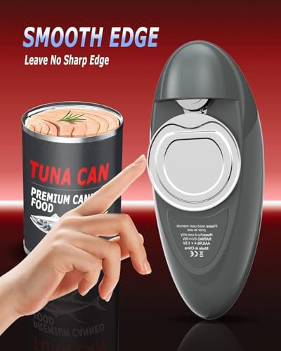 image for DURACELL One Touch Electric Can Openers for Kitchen Open Any Can Size 
