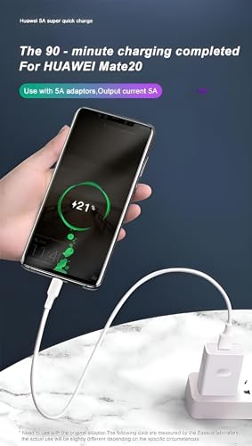 Image of Vivo 44W Ultra Fast Flash Type C Charging Cable Compatible With Vivo V19 V20 Se V20 Pro V21 5G X50 X50 Pro X60 X60 Pro Y53S Y73 (White),(1 Metre Cable)