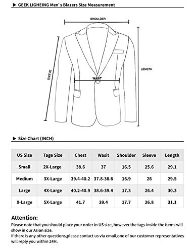 Jaqueta Blazer Masculina com Um Botão de Ajuste Slim Geek Lighting, A-khaki, X-Small