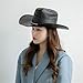 GRABAGECAN White Western Panama Denims Hat Breathable Comfortable Unisex Fashion Accessory for Outdoor Activity