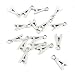 40 Pieces Antique Silver Tone Jewelry Making Charms Supply ZY0225 Alphabet Letter A