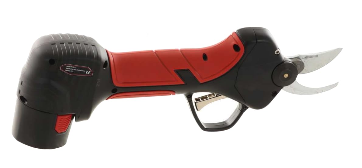 Blue Bird PS 22-23 Twin - Tijeras de podar con 2 baterías de 7,2 V y 2,0 Ah, cuchillas de acero suizo SK5, ideales para jardinería, manejables y resistentes