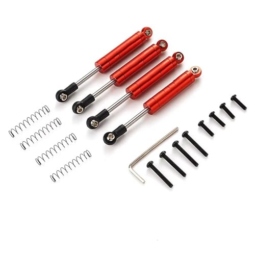 RC �J�[ �A�N�Z�T���[ For Axial UTB18 For Capra Trail 1/18 RC �o�M�[�J�[�p�[�c �A���~�� �t�����g ���A �X�v�����O �V���b�N�A�u�\�[�o�[ �_���p�[����(Red)