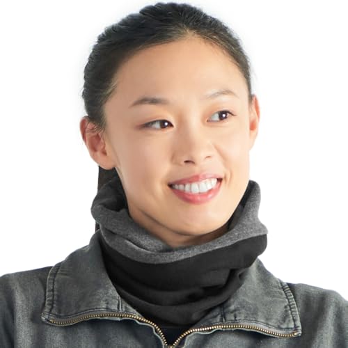 CHARM Organic Cotton Headband Gaiter - Turban Neck Warmer Tube Face Cover Mask