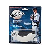 Molded Cleat Toe Protector for Softball & Baseball Cleats, Waterproof Cover and Shoe Crease Protector with Tuff Flex Adhesive Shoe Glue - For Most Sizes & Styles, Covers 1 Toe (White, Right Cleat)