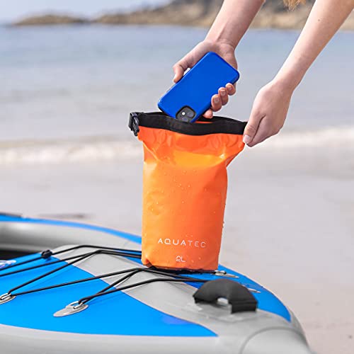AQUATEC Bolsa Seca Impermeable - 5L Azul Claro - Ligera y Resistente con Cierre Seguro Ideal para Kayak, Paddle Board y Camping miniatura 7