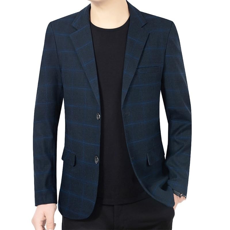 Casual Blazers Men Sports Jacket Suits Coat Classic Summer Blazers Seersucker Suit Beach Western Sport Coats