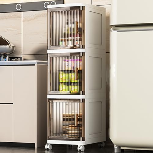 Étagère haute de rangement étroite pour salle de bain et cuisine gain de place