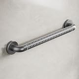 Grab Bars for Bathtubs and Showers Grab Bars for Seniors Toilet Safety Rails Bathroom Accessories Shower Rod Toilet Handle Elderly Assistance Products Grab Bars for Wall(Gray,19in/48cm)