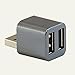 Cute USB Mini 2-Port USB 2.0 Hub Splitter (White)