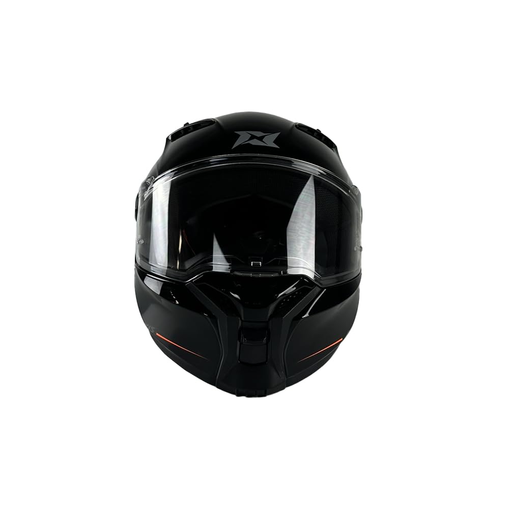 AXXIS Casco Moto Casco Fenix Solid Negro Brillo M Negro Brillo M