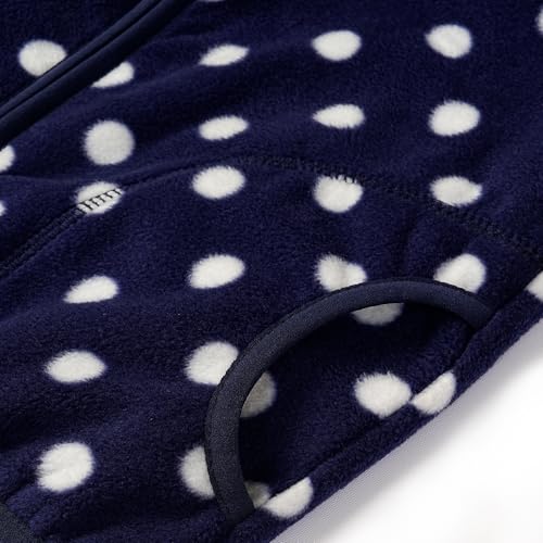Image of Toddler Boys Girls Fleece Jacket Lightweight Fall Spring 2-12 Years | Soft Anti-Pilling Fleece, Easy Zip-Up, Hand-Warm Pockets, Windproof Stand Collar, Wear Alone or as Layer, Ideal for School