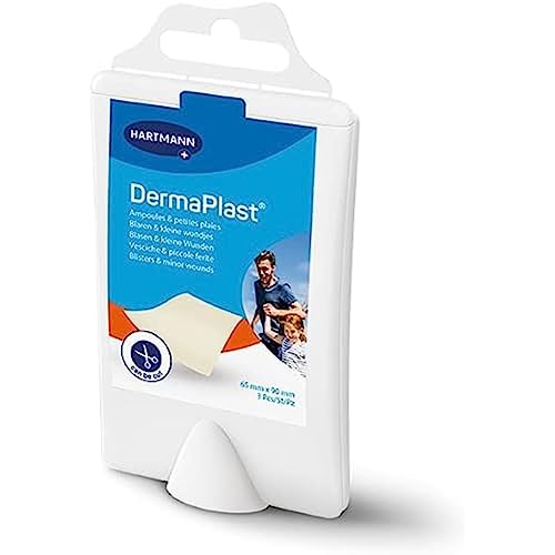 DermaPlast vesciche e piccole ferite ritagliabile, cerotti monouso, idrocolloidale, 3 unità, 65 x 90 mm