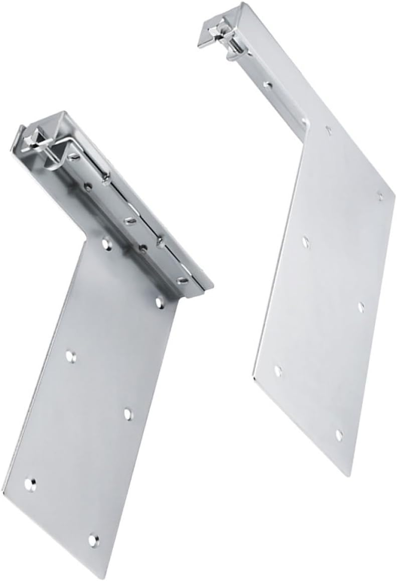 Heavy Duty Cabinet Wall Mounting Brackets, Metal Cabinet Hangers for Bathroom and Kitchen, 1 Pair Wall-Mounted Hanging Brackets for Shelves and Furniture