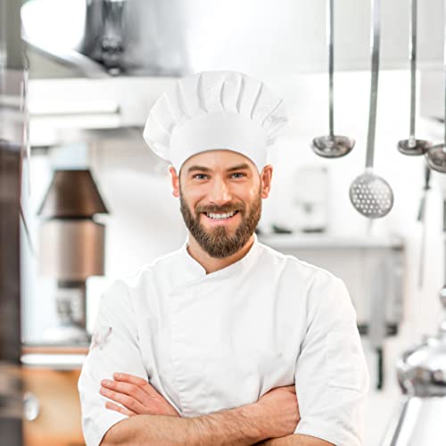 Luxshiny Chapéu de Chef Padeiro de Boné de Chef de para Adultos para Restaurante de Em Casa Boné Uni