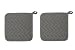Now Designs Basic Potholders, London Grey, Set of 2