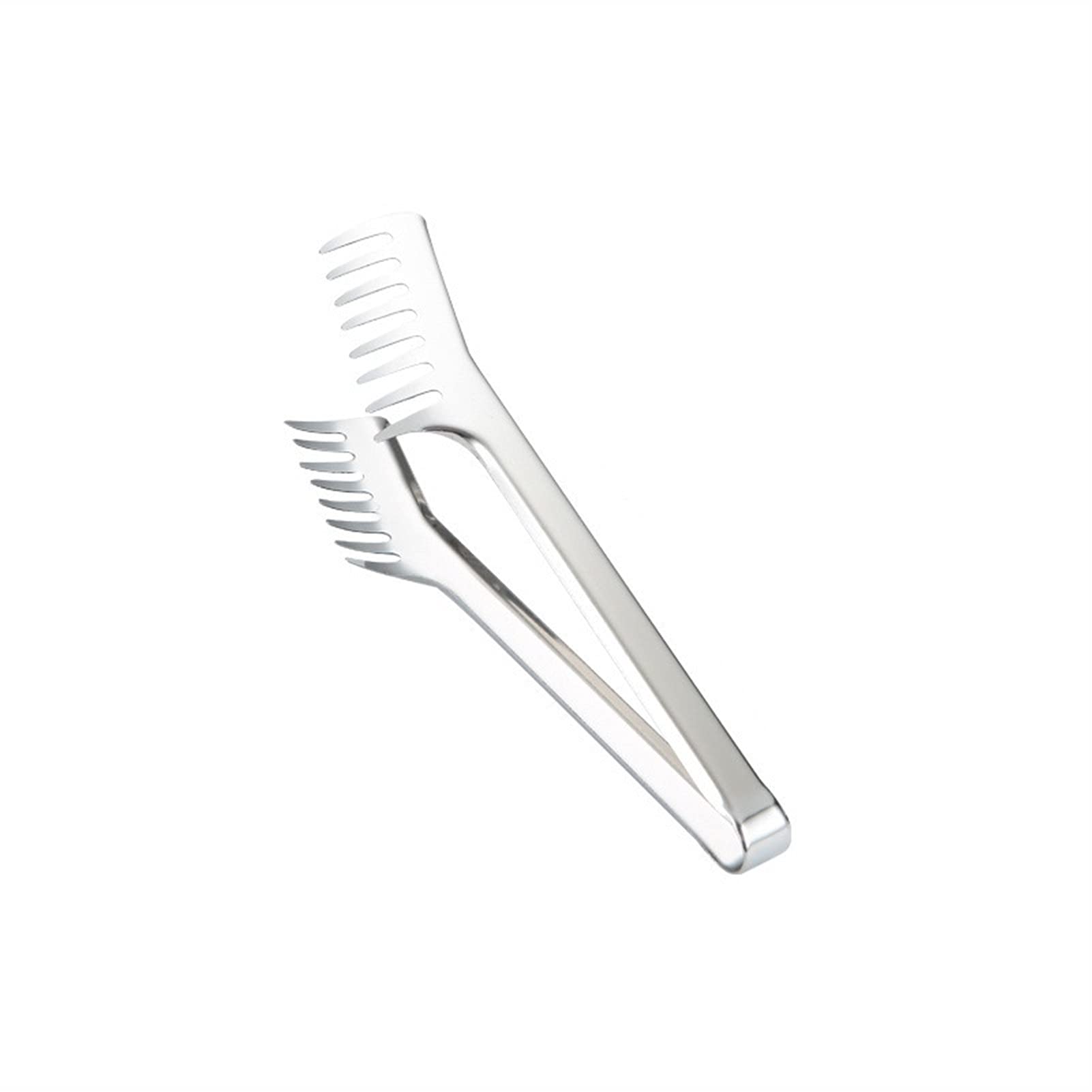 Pinza barbecue Accessori da cucina Casa Casa Pinza Pinza Pasta Spaghetti Pinze Clip per alimenti Maniglia in acciaio inox Pinze cucina (Color : Black