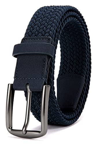 Yoetey 38Mm Elastic Woven Belt For Men | Mens Belts Casual Design Fit Your Jeans | 40% Up Resilience In Tightly Braided #TOP22