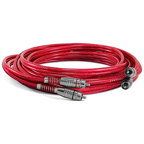 Cabo 2RCA + 2RCA Blindado 5 Metros Vermelho Stetsom