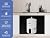 10gallon Point of Use Instant Hot Water Heater 120 Volt 1500W, Vertical Water Heater in Stylish Deep Grey Metal, Integrated with Top TP Valve for Safe Water Use RV Water Heater Plug CSA approved