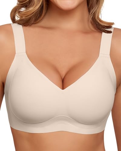 HORISUN No Underwire Bras Everyday Wireless T Shirt Bra Seamless Bras for Women Comfortable Wireless...