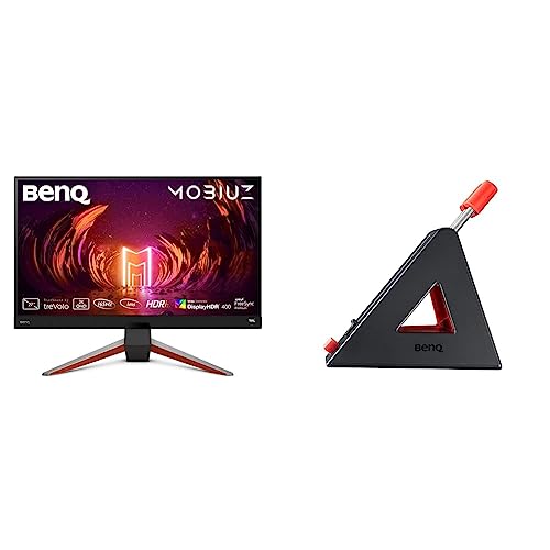 Image of BenQ MOBIUZ EX2710Q QHD 27 inch(68cm) IPS Bezel-Less VESA DisplayHDR400 Gaming Monitor & BenQ Zowie Camade Ii for E-Sports Mice Cable Management Device Black /Red Wireless