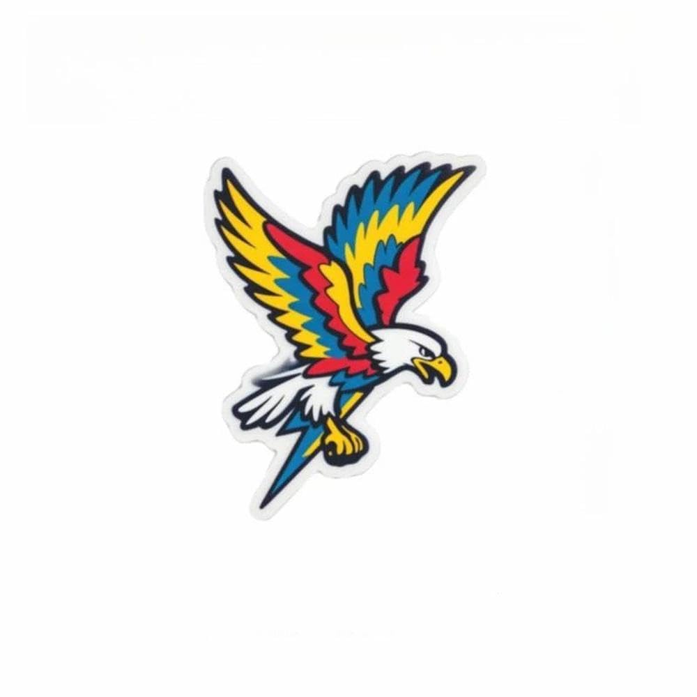 Vibrant Colorful Flying Eagle Self Adhesive Decals for Car Laptop Phone Customization