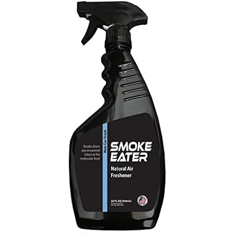 Smoke Eater All Purpose Odor Eliminator - Breaks Down Foul Scents at the Molecular Level - Smoke, Food, Pet and Stale Odor - Ideal For The Home, Apartment Cars, Boats - 22 oz Trigger Bottle (New Car Fresh) Cover
