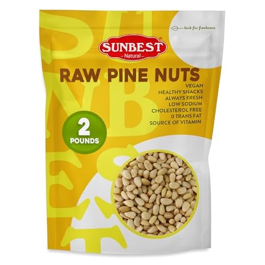 Sunbest Natural Pine Nuts - 2 lb Bag
