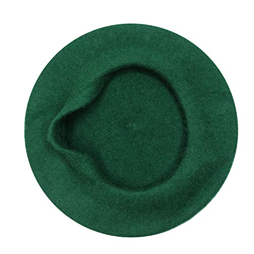 Image of Klong Women Wool Beret Hat French Style Solid Color