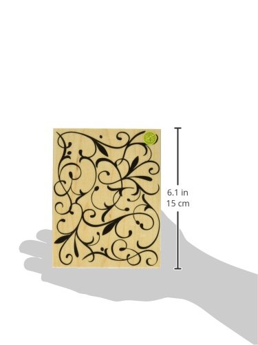 Hero Arts Designblock Flourish Woodblock Background Stamp #TOP2