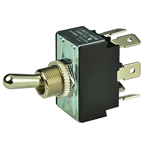 Commande toggle ON-OFF-(ON) BEP double pôle 12V avec fiches 1/4 pouce