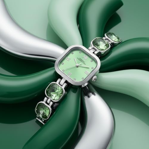 Image of French Connection Aurorae Analog Green Stone Round Dial Watch for Women-FCN0178NSM
