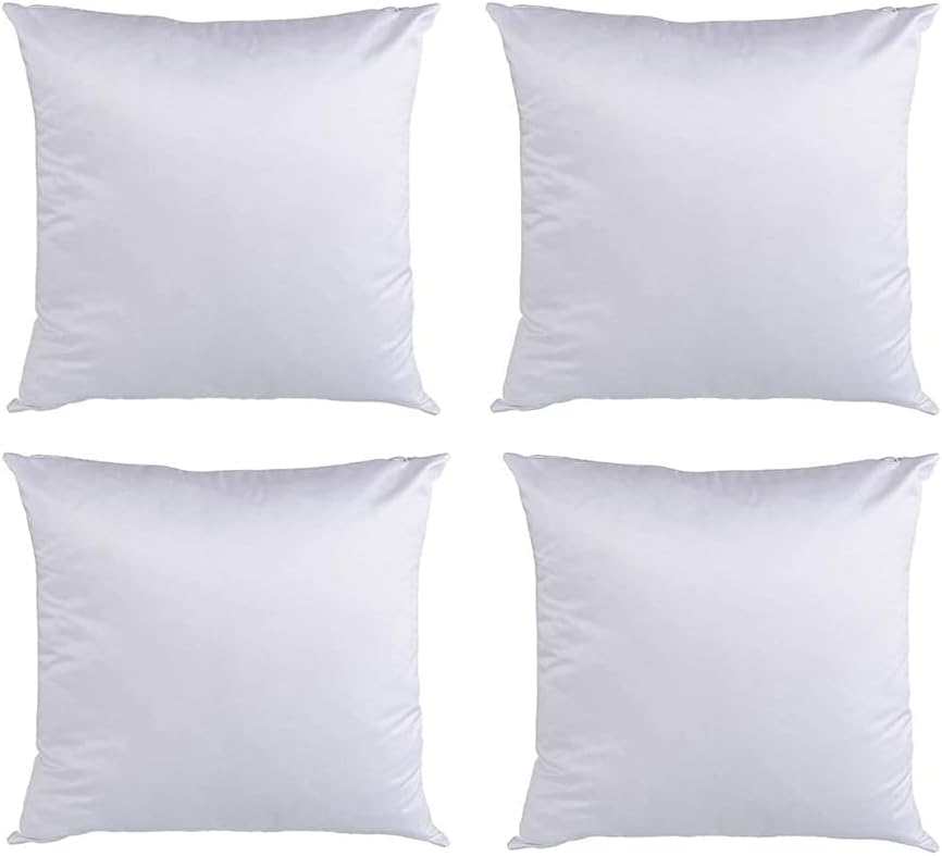 METFUIN White Blank Throw Pillow Covers for Couch, Squar