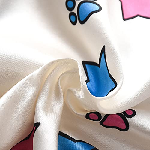 Toddler Boys Girls Satin 𝐏a𝐣ama Set Long Sleeve 𝐒ilk 𝐏ajamas Baby Button Down Shirt and Pants Matching 𝐏a𝐣ama Set4