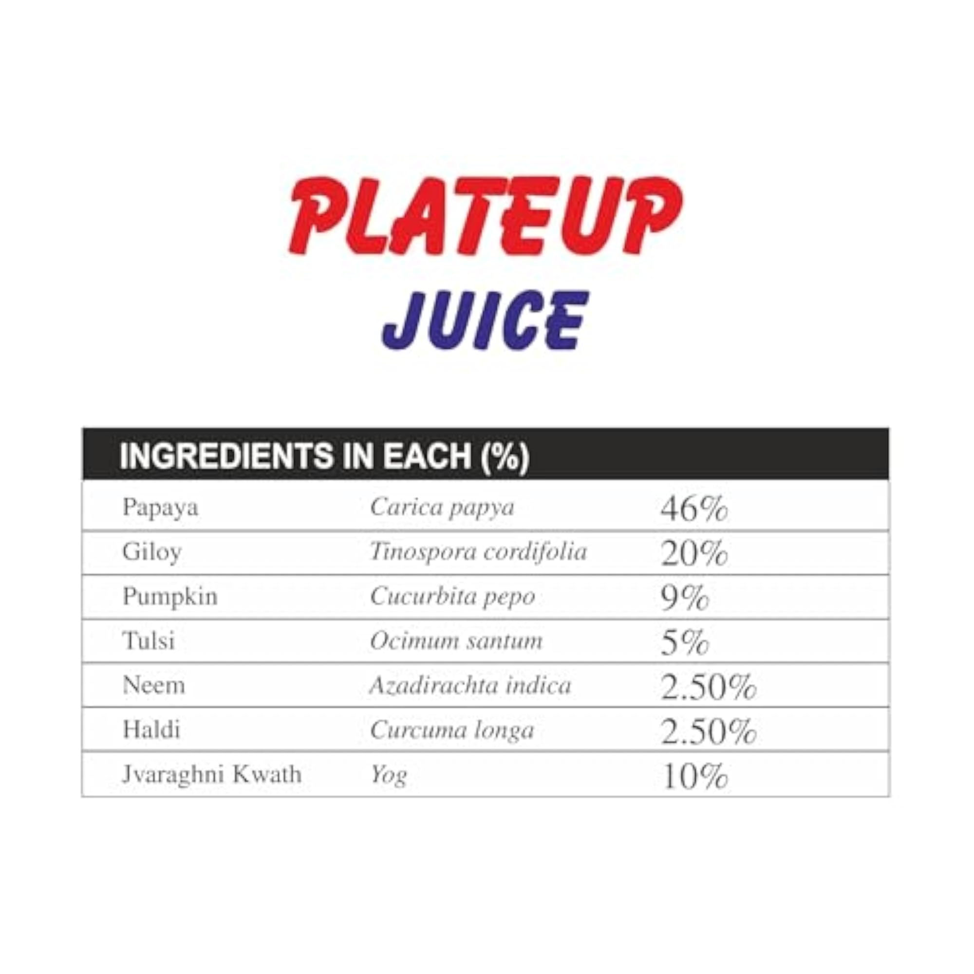 Swadeshi Ayurved Plate Up Juice, Immunity Booster