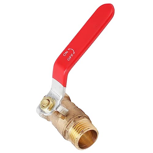 Vanne en Laiton épaississant le Fil Extérieur de la Vanne de Purge en Laiton avec Poignée Rouge pour les Vannes Industrielles du Compresseur D'air