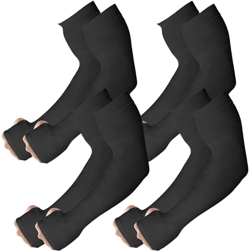 Arm Sleeves for Men And Women to Cover Arms with Thumb Holes, Sun Uv Protection Compression Arm Warmers, Prevent Bruising on Thin Skin And Designed for Volleyball Golf Football Baseball Sport Outdoors