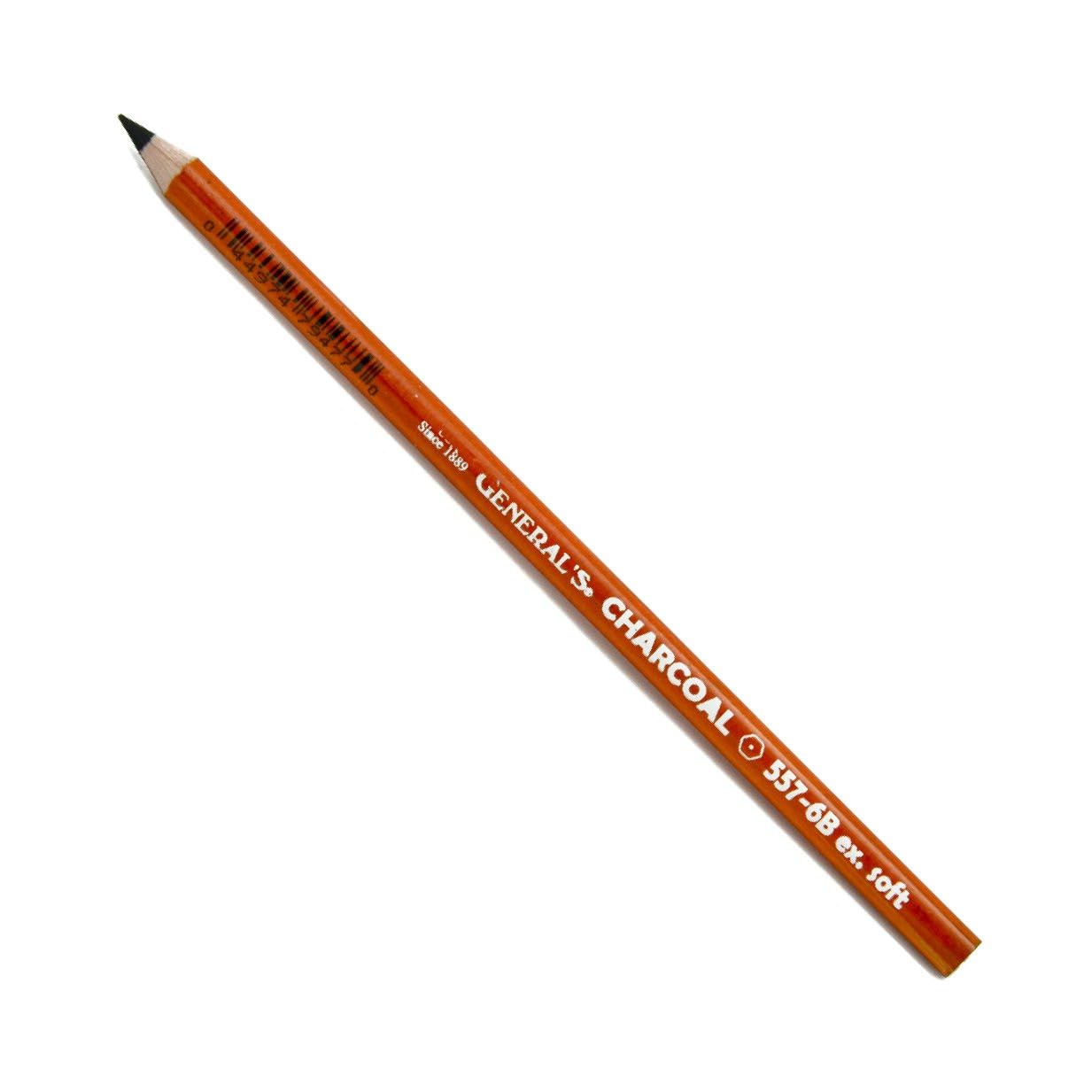 General Charcoal Pencil 557-6B Box of 12