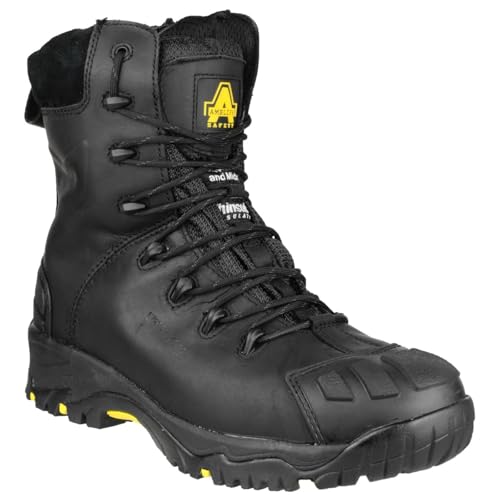Chaussures de sécurité composite Amblers FS999 à tige haute et zip latéral noir